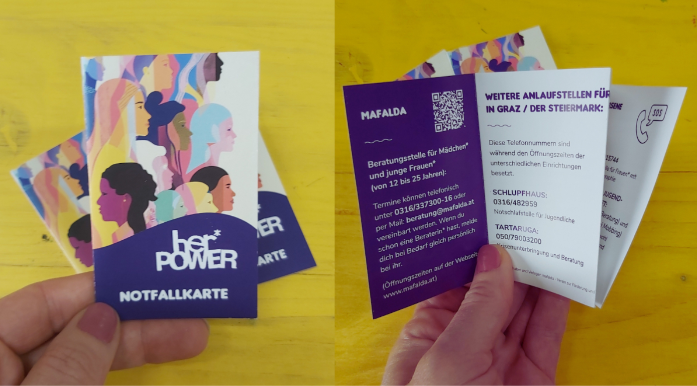 Mafalda Notfallkarten. Foto: mafalda